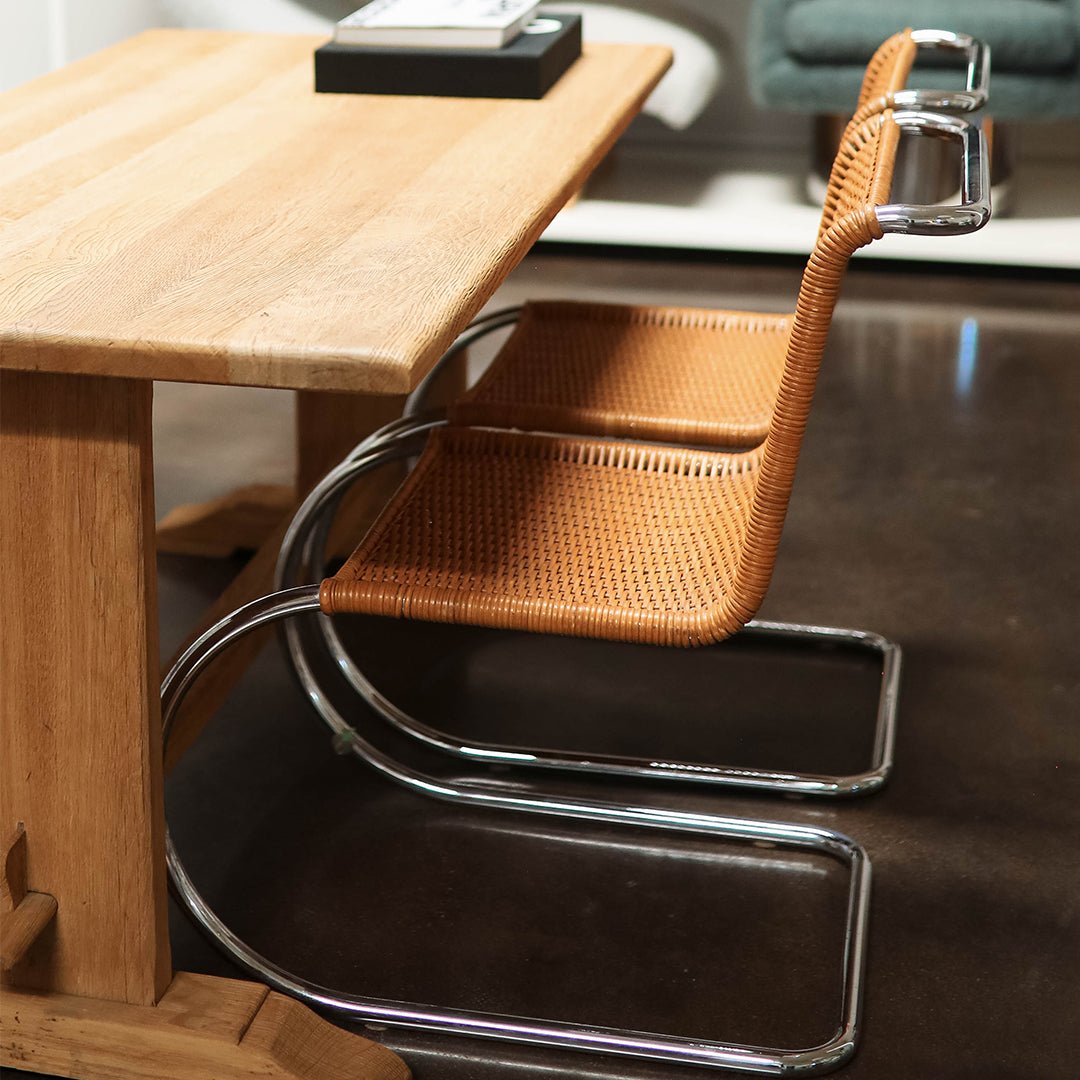 A Pair of Mies van der Rohe 'MR20' Cantilevered Chairs