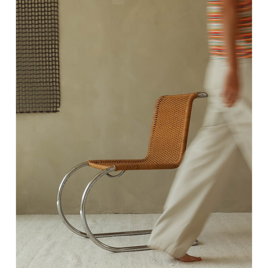 A Pair of Mies van der Rohe 'MR20' Cantilevered Chairs