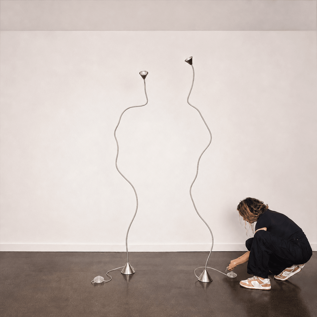 Papiro Floor Lamp by Sergio Calatroni for Pallucco (sold ea.)