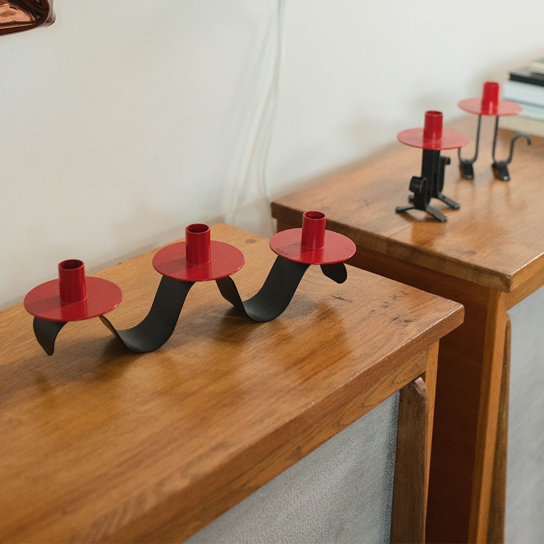 Jean Royère Style Candle Holders