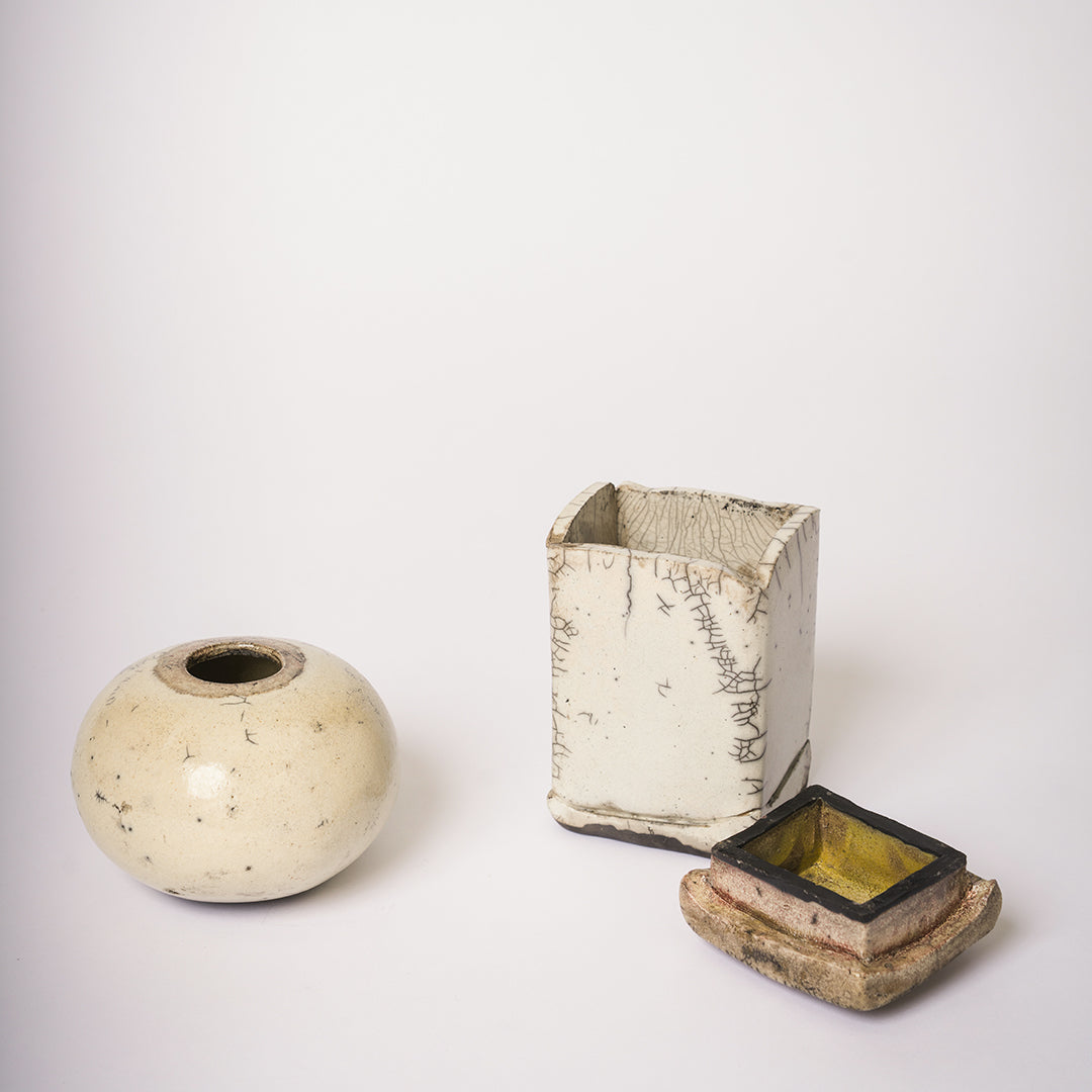 Studio Raku Pottery (sold ea.)