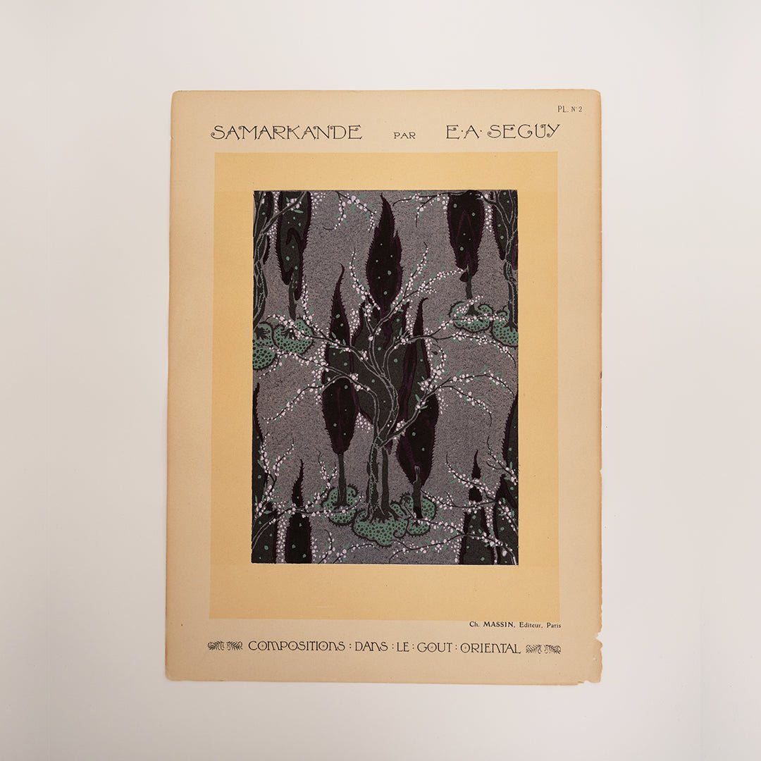 French Pochoir Illustrations by E.A. Séguy, 1920’s