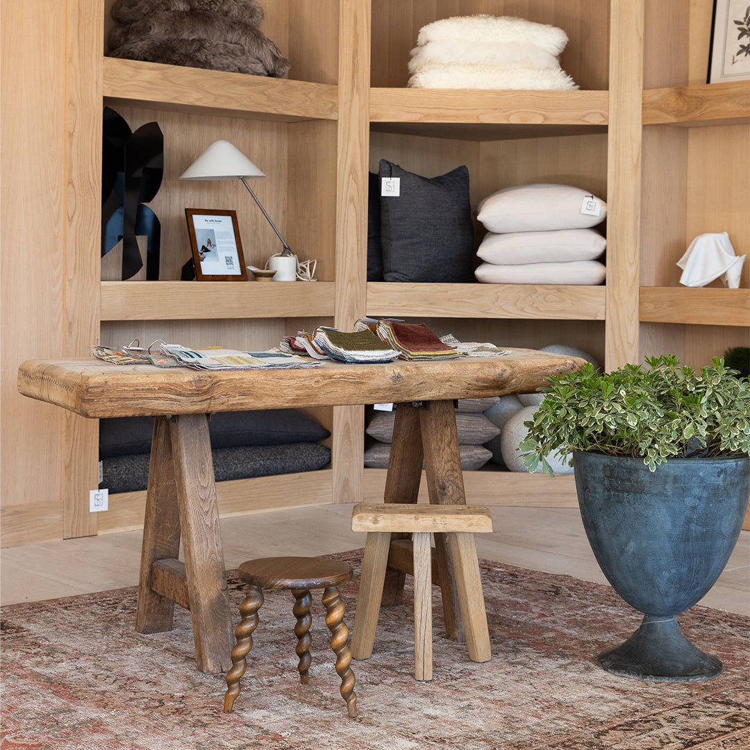 Primitive Oak Console Table