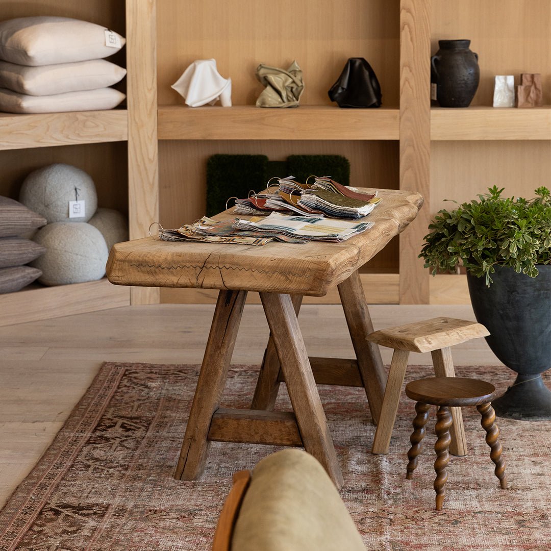 Primitive Oak Console Table