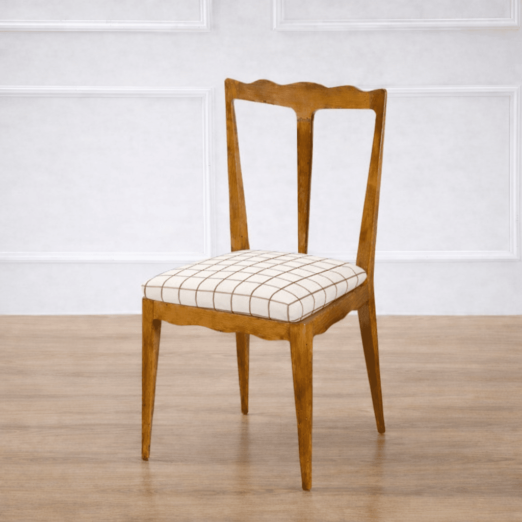 A Set of Six Italian Sculptural Dining Chairs (Available 01/30)