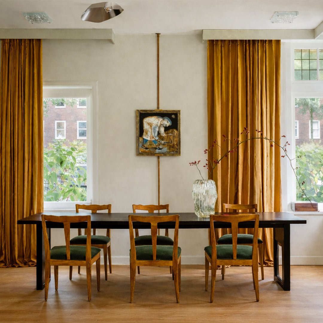 A Set of Six Italian Sculptural Dining Chairs