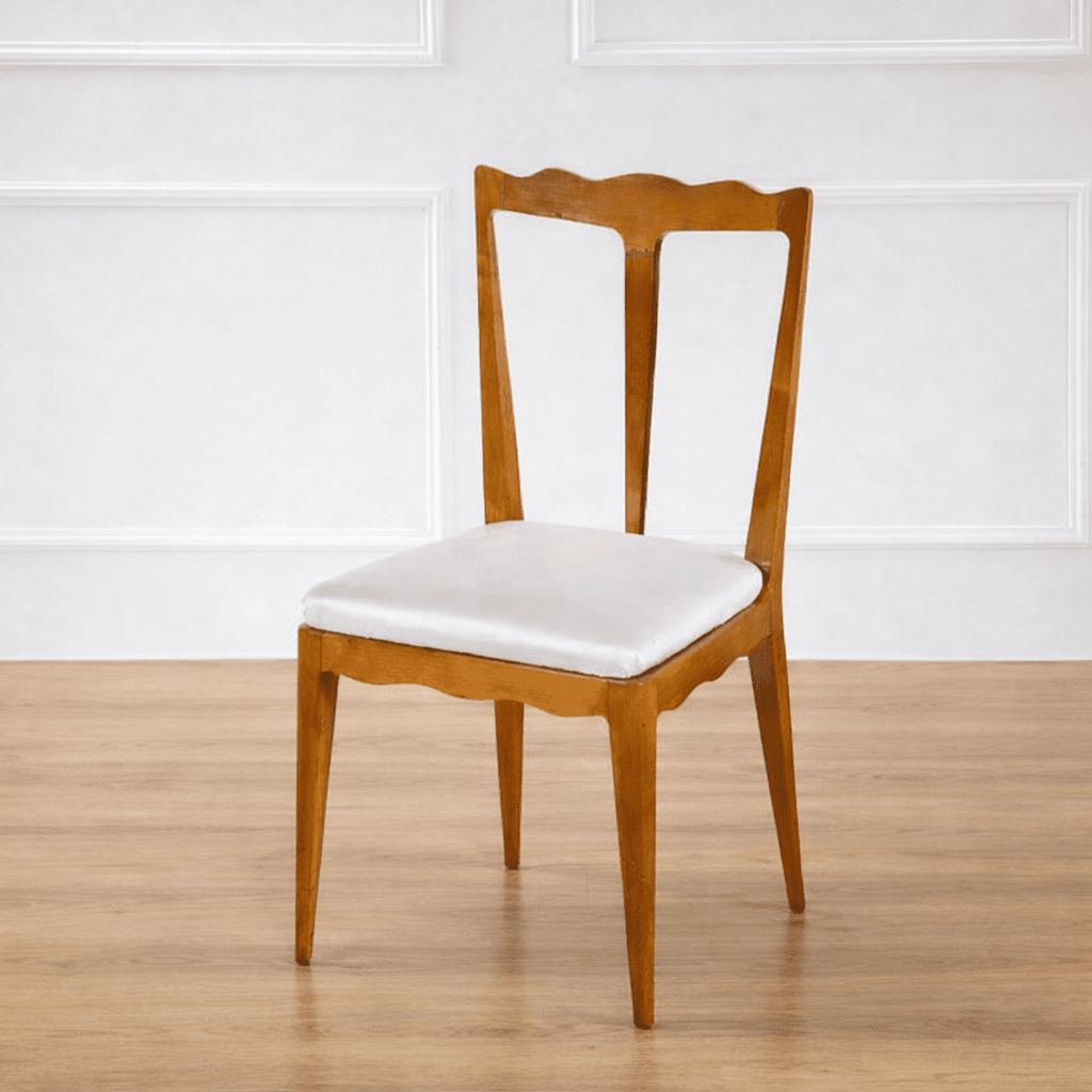 A Set of Six Italian Sculptural Dining Chairs (Available 01/30)