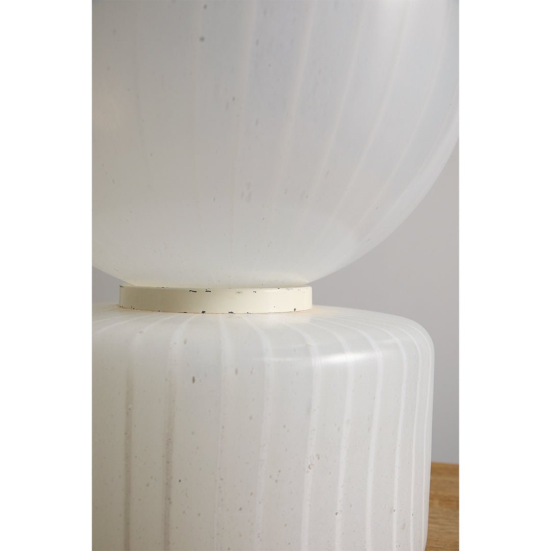 Sculptural Striped Murano Glass Lamp by Vistosi | 1950s