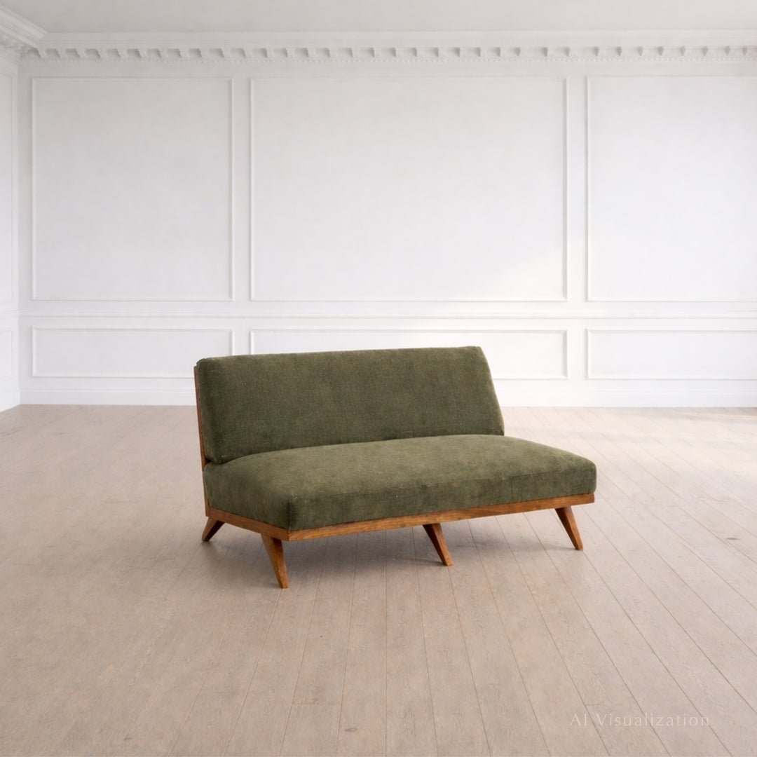A Midcentury Settee in the Style of Abel Sorenson