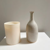 Cream Bottleneck Vase