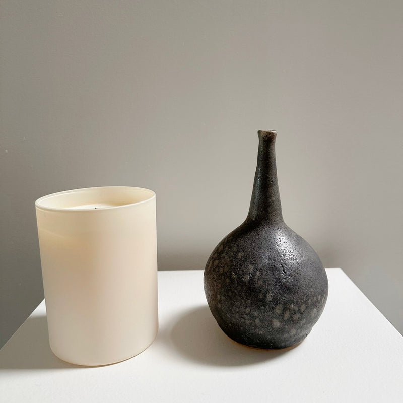 Charcoal Bottleneck Vase