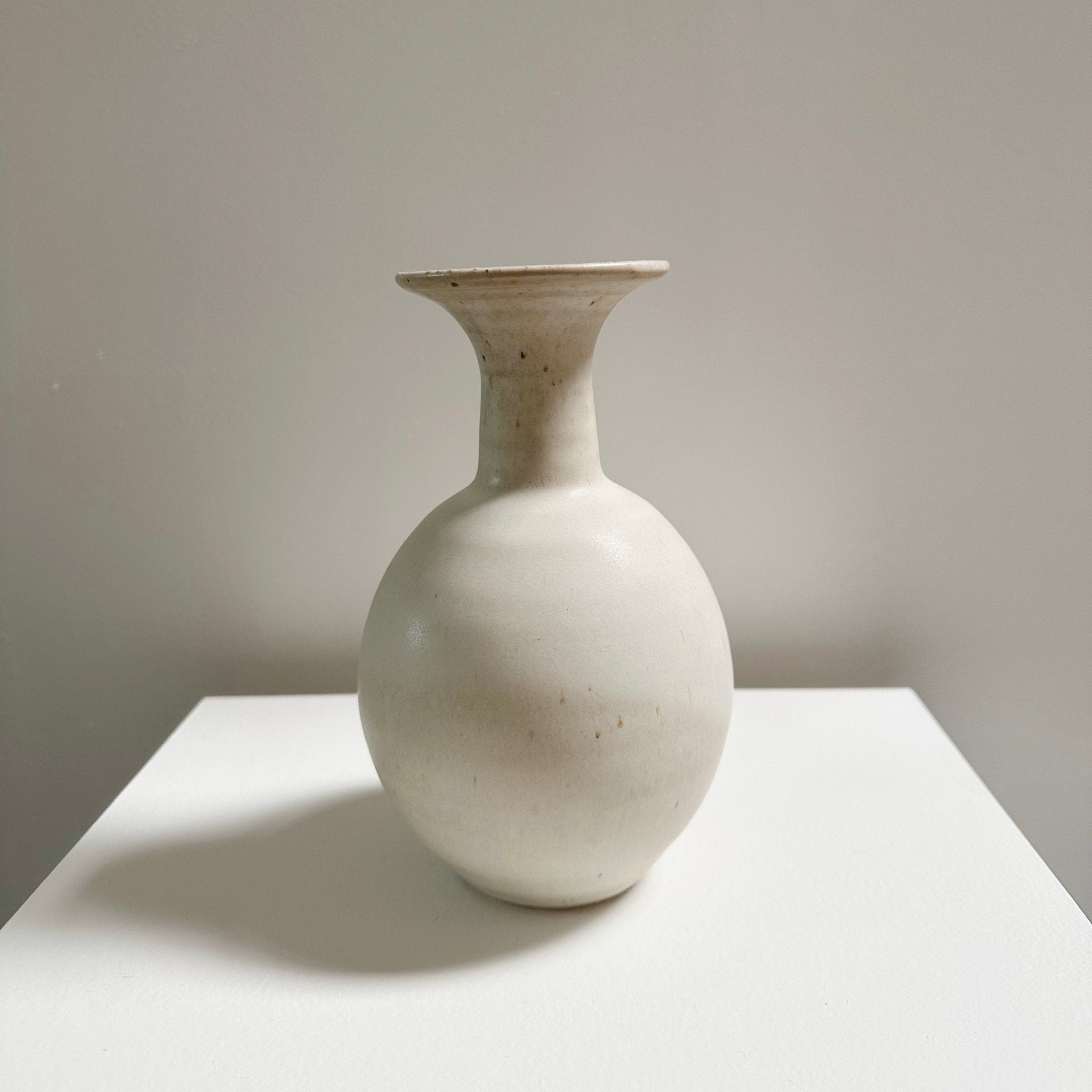 Matte White Flared Vase