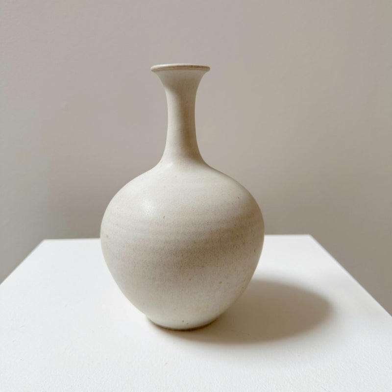 Matte White Flared Vase