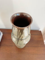 Studio Pottery, Green Stoneware Vase