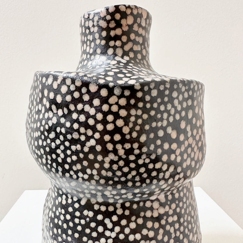Two-Tone Dotted Vase no. 185