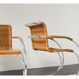 A Pair of Mies van der Rohe 'MR20' Cantilevered Armchairs
