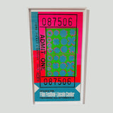 'Lincoln Center Ticket' Print by Andy Warhol