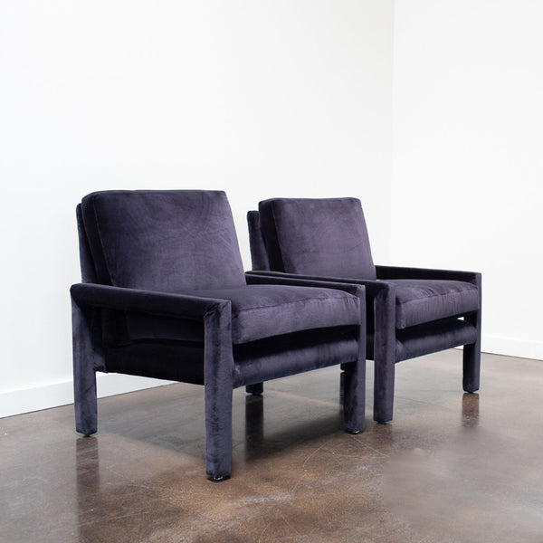 Pair of Parson Chairs by Milo Baughman
