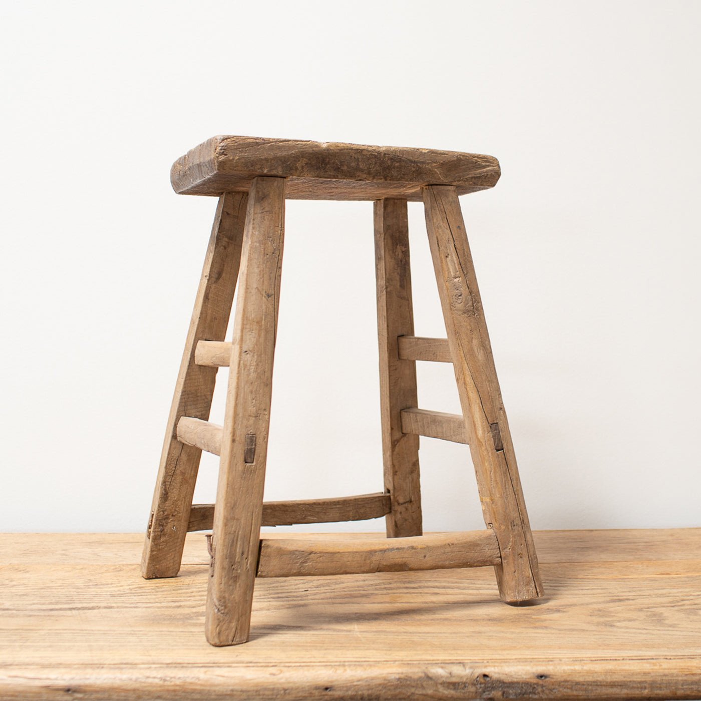 Vintage Stool / Side Table Tall