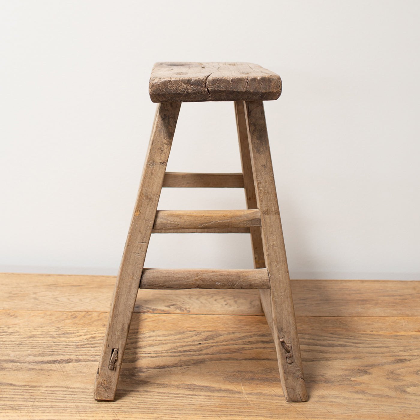 Vintage Stool / Side Table Tall