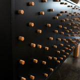 Postmodern Brutalist Sideboard with Peg Detail