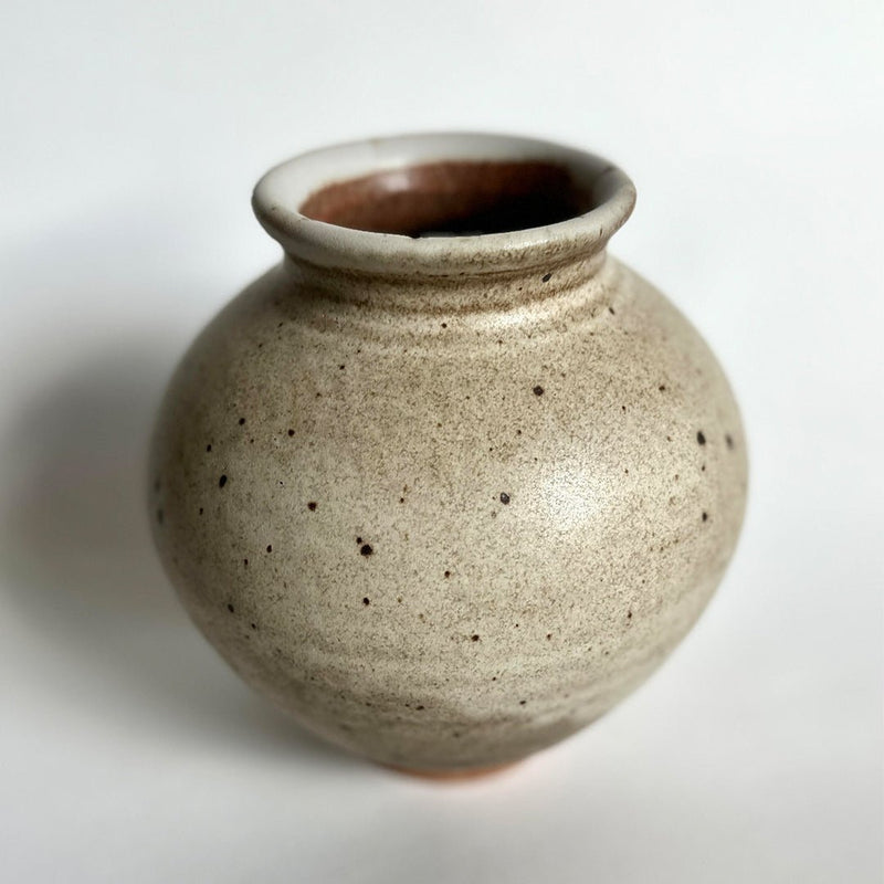 Gray + Brown Specked Vase