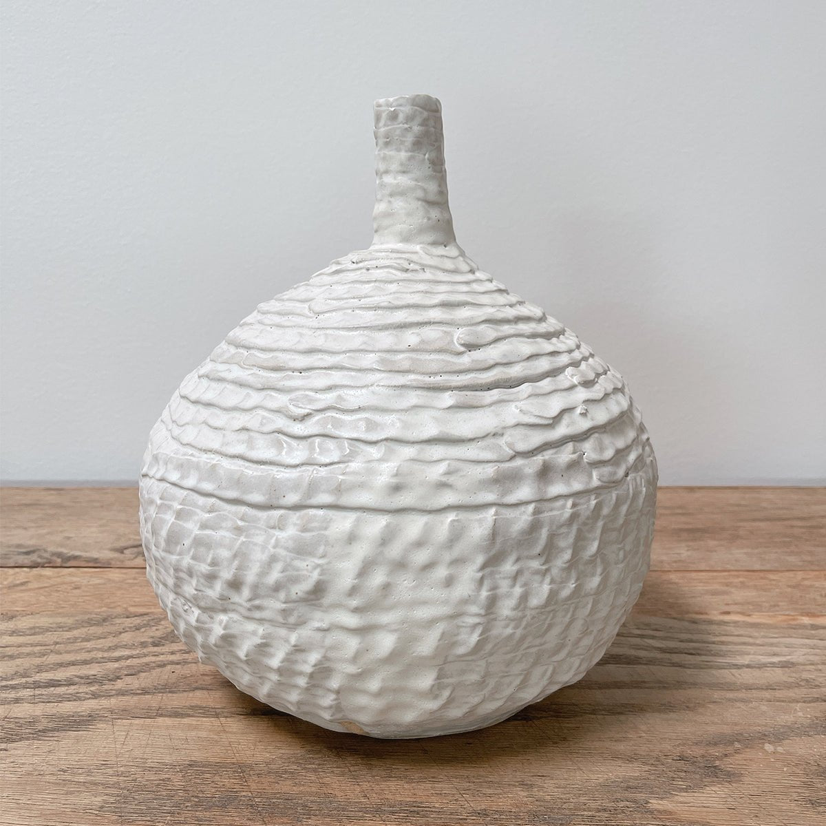 Textured Bottleneck Vase