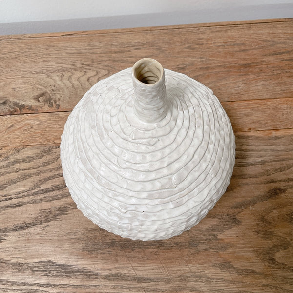 Textured Bottleneck Vase
